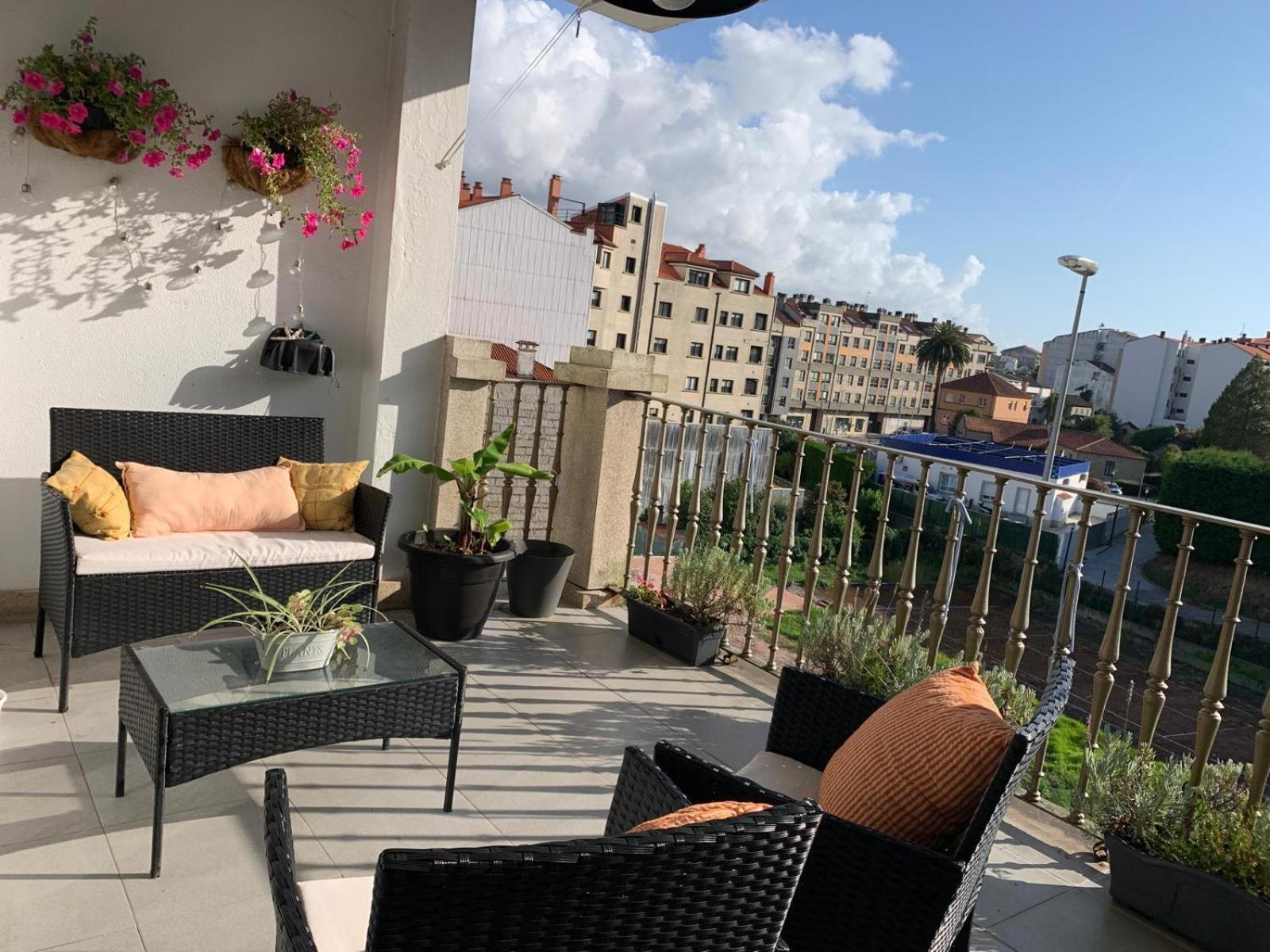 A Barca, Vivienda De Uso Turistico Apartment Poio Luaran gambar